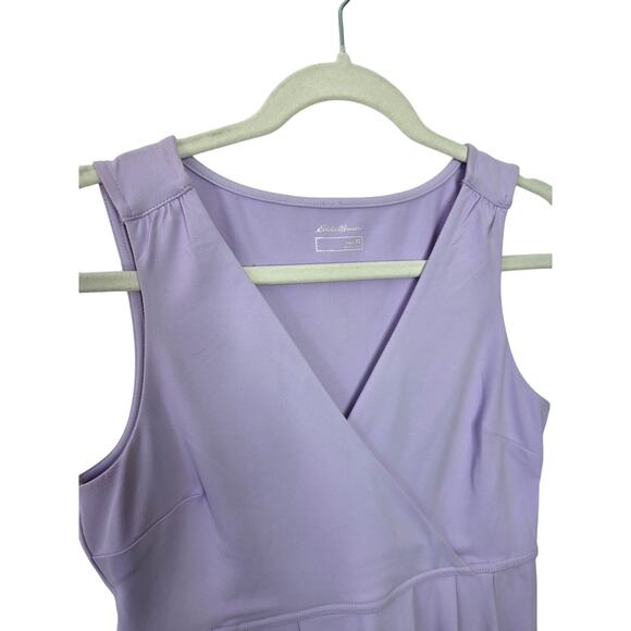 NWT EDDIE BAUER Aster Crossover Lilac Dress with Pockets - Picture 3 of 8
